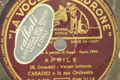 Aprile - (Secondo Casadei) - Valzer brillante - 21-06-1949