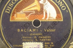 Baciami - (Secondo Casadei) - Valzer - violino S. Casadei e chitarra G. Fantini - anni '30