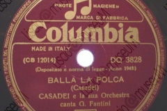 Balla la polca - (Secondo Casadei) - Polca - canta G. Fantini - 23-06-1948
