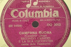 Campana suona - (Secondo Casadei) - Tango - canta Arte Tamburini - 13-06-1956