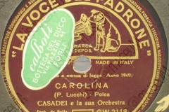 Carolina - (Primo Lucchi) - Polca - Orchestra Casade - 21-06-1949