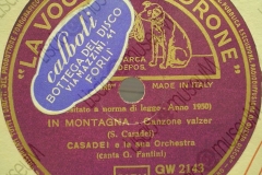 In montagna - (Secondo Casadei) - Canzone Valzer - canta G. Fantini - 12-10-1950