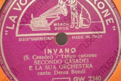 Invano - (Secondo Casadei) - Tango canzone - canta Derna Bondi - 19-06-1957
