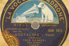 Nostalgia - (Secondo Casadei) - Valzer - Trio Casadei - 1936-1937
