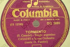 Tormento - (Secondo Casadei) - Tango Argentino - canta G. Fantini - 12-10-1950