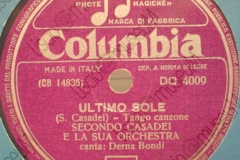 Ultimo sole - (Secondo Casadei) - Tango canzone - 11-07-1957