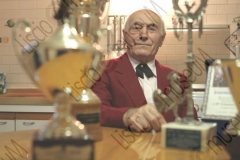 GAMBETTOLA, FORLI'-CESENA. ABITAZIONE DI ERMANNO FOGLI, MAESTRO DI BALLO TRADIZIONALE ROMAGNOLO (WALZER, POLKA, MAZURKA, TANGO). COPPE, TROFEI, TARGHE, CAVEJA ROMAGNOLA. FOTOGRAFIE REALIZZATE NELL'AMBITO DELLA CAMPAGNA FOTOGRAFICA LISCIO@MUSEUM 2008, MUSEO DELLA MUSICA E DEL BALLO TRADIZIONALI ROMAGNOLI. FOLK