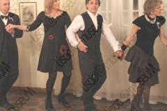 Bellaria Igea-Marina (Rimini). Locanda della Dune. Il Veglione di Sant'Apollonia. Gran ballo di Carnevale in abiti liberamente ispirati al periodo 1900-1950 organizzato dal gruppo musicale folk e di danze etniche e popolari L'Uva Grisa (L'uva acerba). Maschera di Carnevale. Festa. Ballo staccato. Fotografie realizzate nell'ambito della campagna Liscio@museum 2010, Museo della Musica e del Ballo tradizionali romagnoli. Folk.